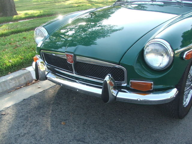 1973 Green MG MGB Convertible