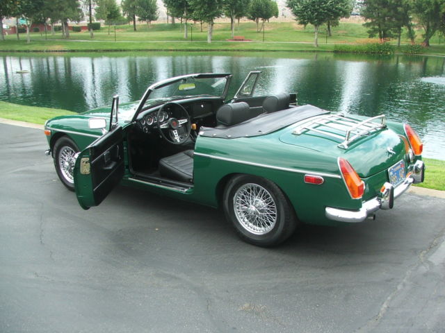 1973 Green MG MGB Convertible