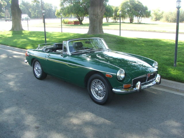 1973 Green MG MGB Convertible