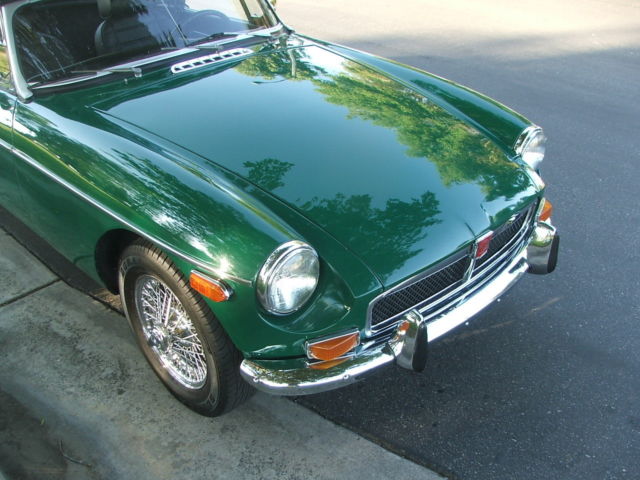 1973 Green MG MGB Convertible