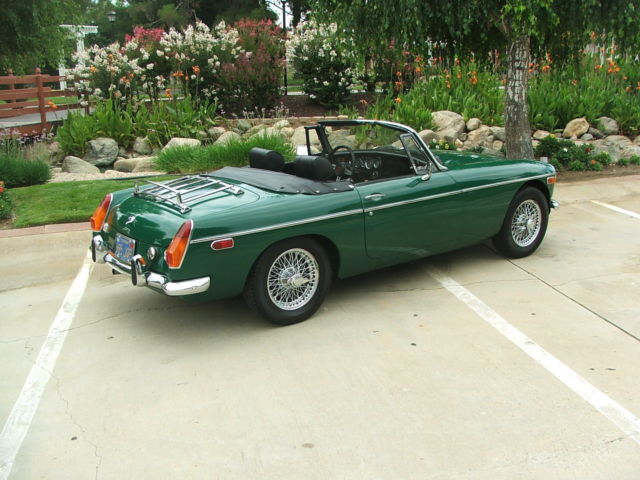 1973 Green MG MGB Convertible