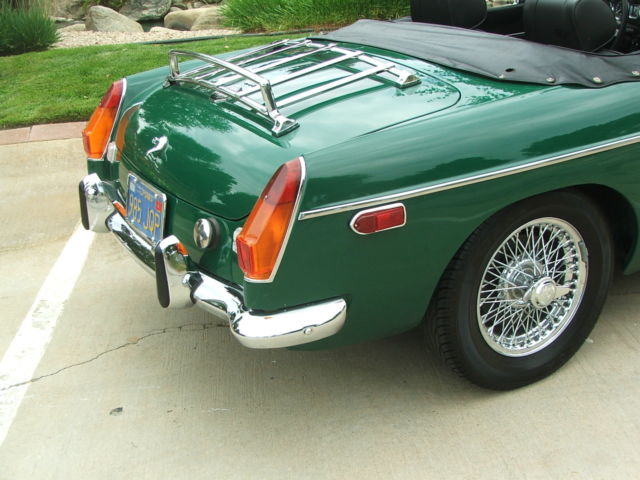 1973 Green MG MGB Convertible