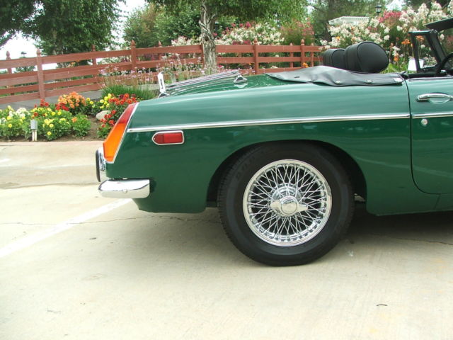 1973 Green MG MGB Convertible