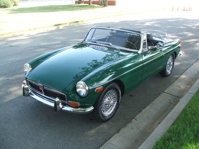 1973 Green MG MGB Convertible