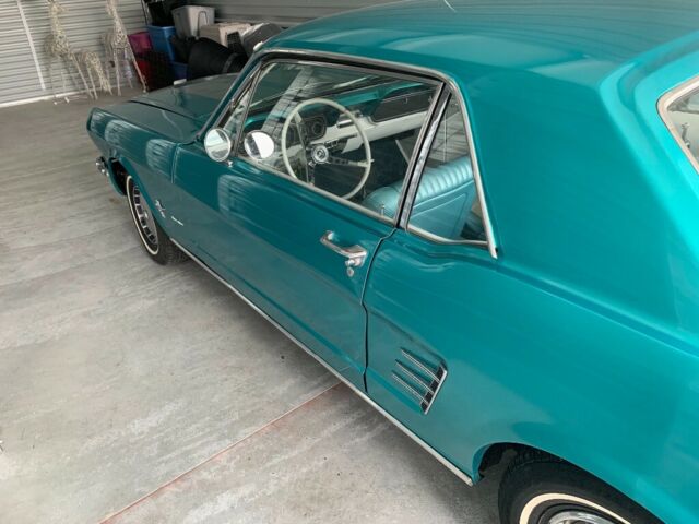 1966 Polynesian Green Ford Mustang Coupe