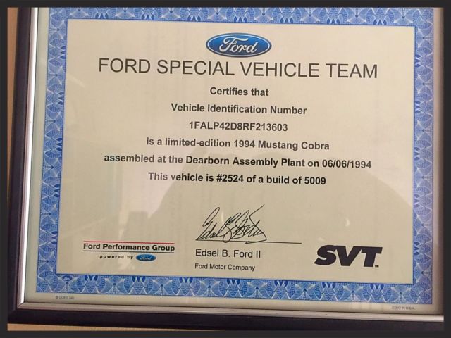 1994 Red Ford Mustang Coupe