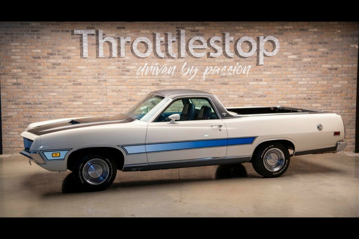 1971 White Ford Ranchero Coupe