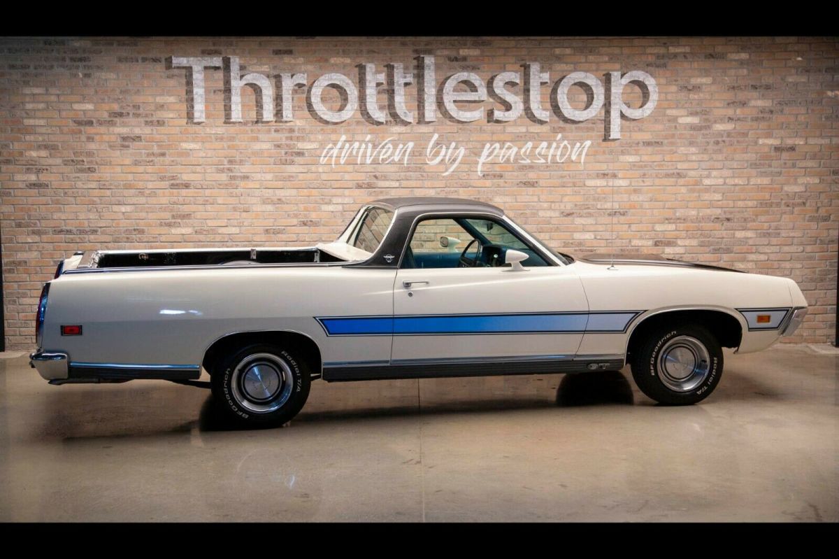 1971 White Ford Ranchero Coupe