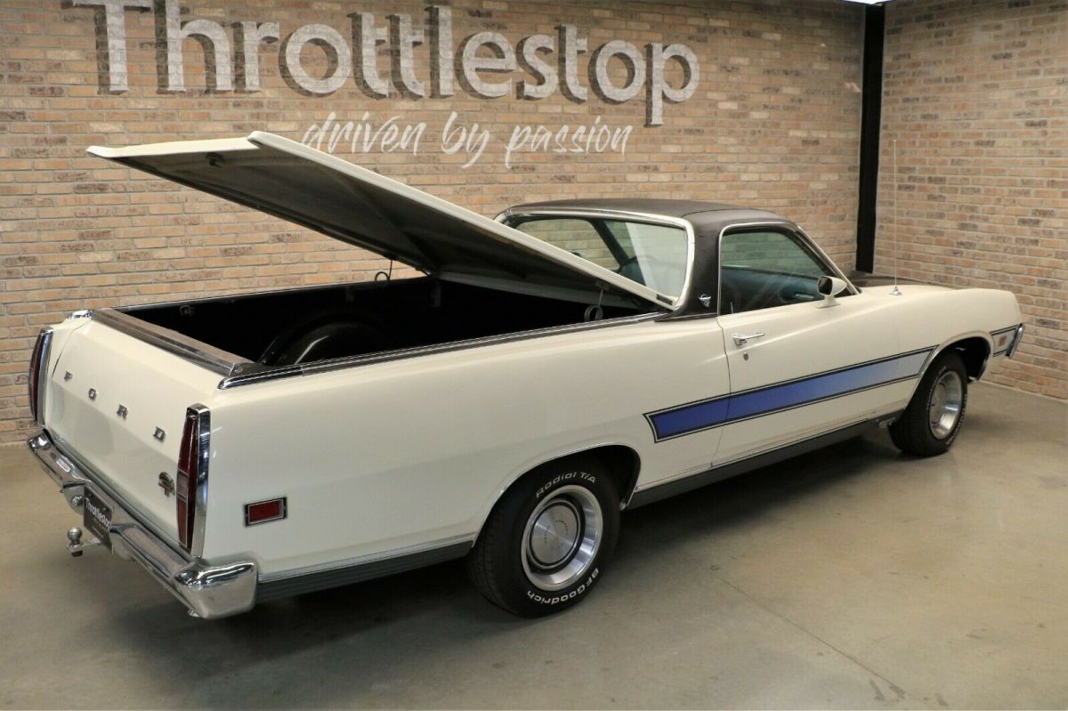 1971 White Ford Ranchero Coupe