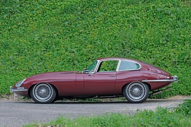 1967 Opalescent Maroon Jaguar E-Type Coupe