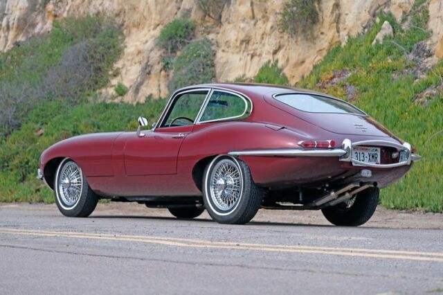 1967 Opalescent Maroon Jaguar E-Type Coupe
