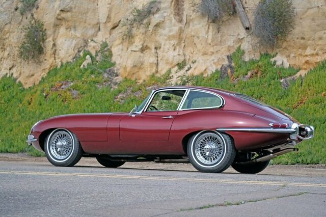 1967 Opalescent Maroon Jaguar E-Type Coupe