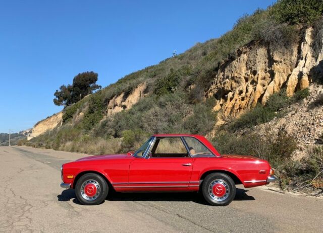 1969 Red Mercedes-Benz SL-Class Convertible