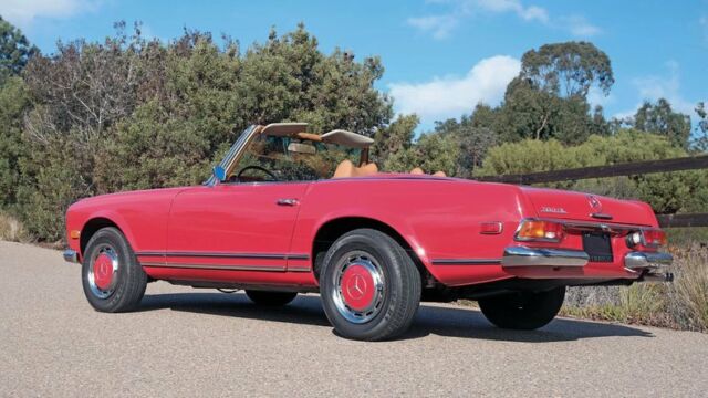 1969 Red Mercedes-Benz SL-Class Convertible