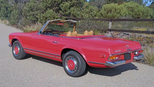 1969 Red Mercedes-Benz SL-Class Convertible