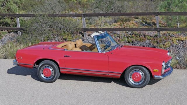 1969 Red Mercedes-Benz SL-Class Convertible