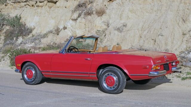 1969 Red Mercedes-Benz SL-Class Convertible