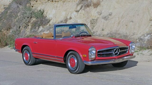 1969 Red Mercedes-Benz SL-Class Convertible