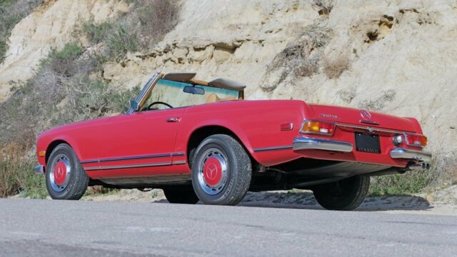 1969 Red Mercedes-Benz SL-Class Convertible