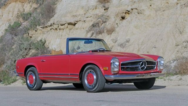 1969 Red Mercedes-Benz SL-Class Convertible
