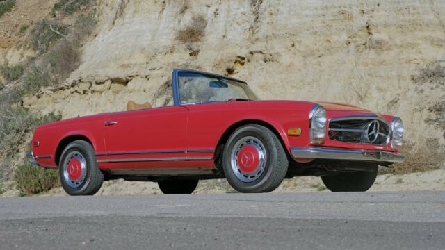 1969 Red Mercedes-Benz SL-Class Convertible