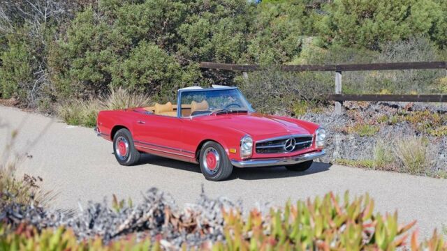 1969 Red Mercedes-Benz SL-Class Convertible