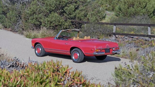 1969 Red Mercedes-Benz SL-Class Convertible