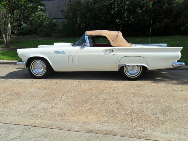 1957 white Ford Thunderbird Convertible