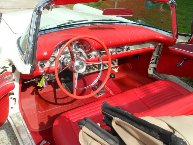 1957 white Ford Thunderbird Convertible