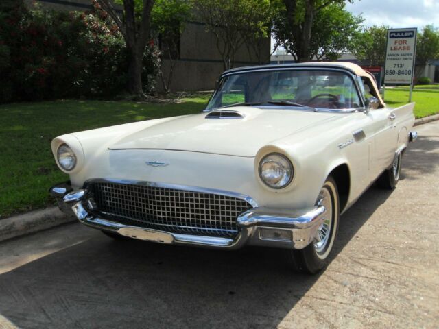 1957 white Ford Thunderbird Convertible