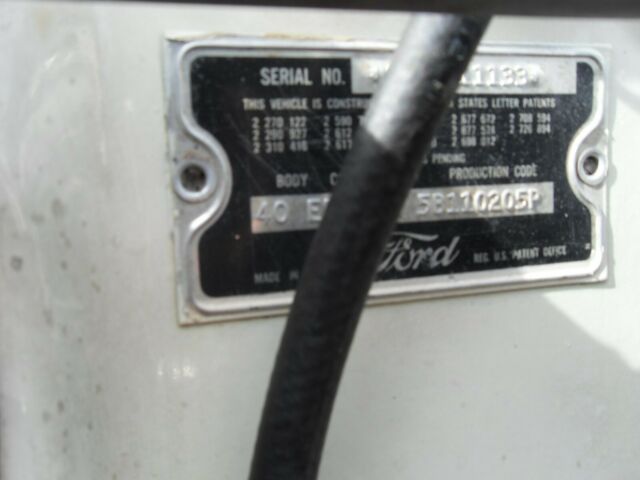 1957 white Ford Thunderbird Convertible