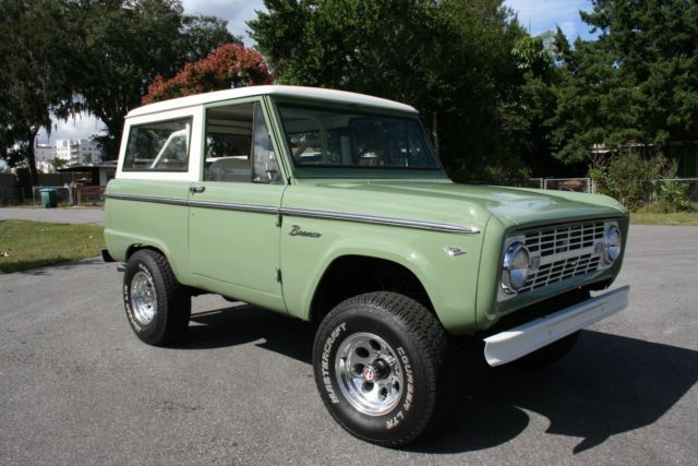 1968 Green Ford Bronco Hardtop