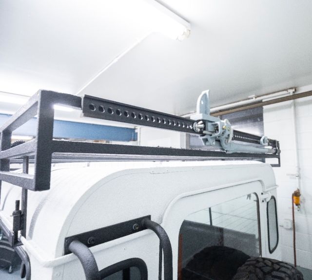 1990 White Land Rover Defender