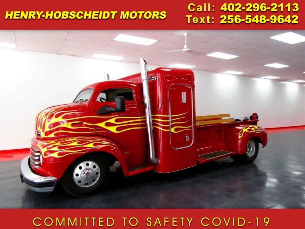 1950 Red Ford F-350 Cab and Chassis