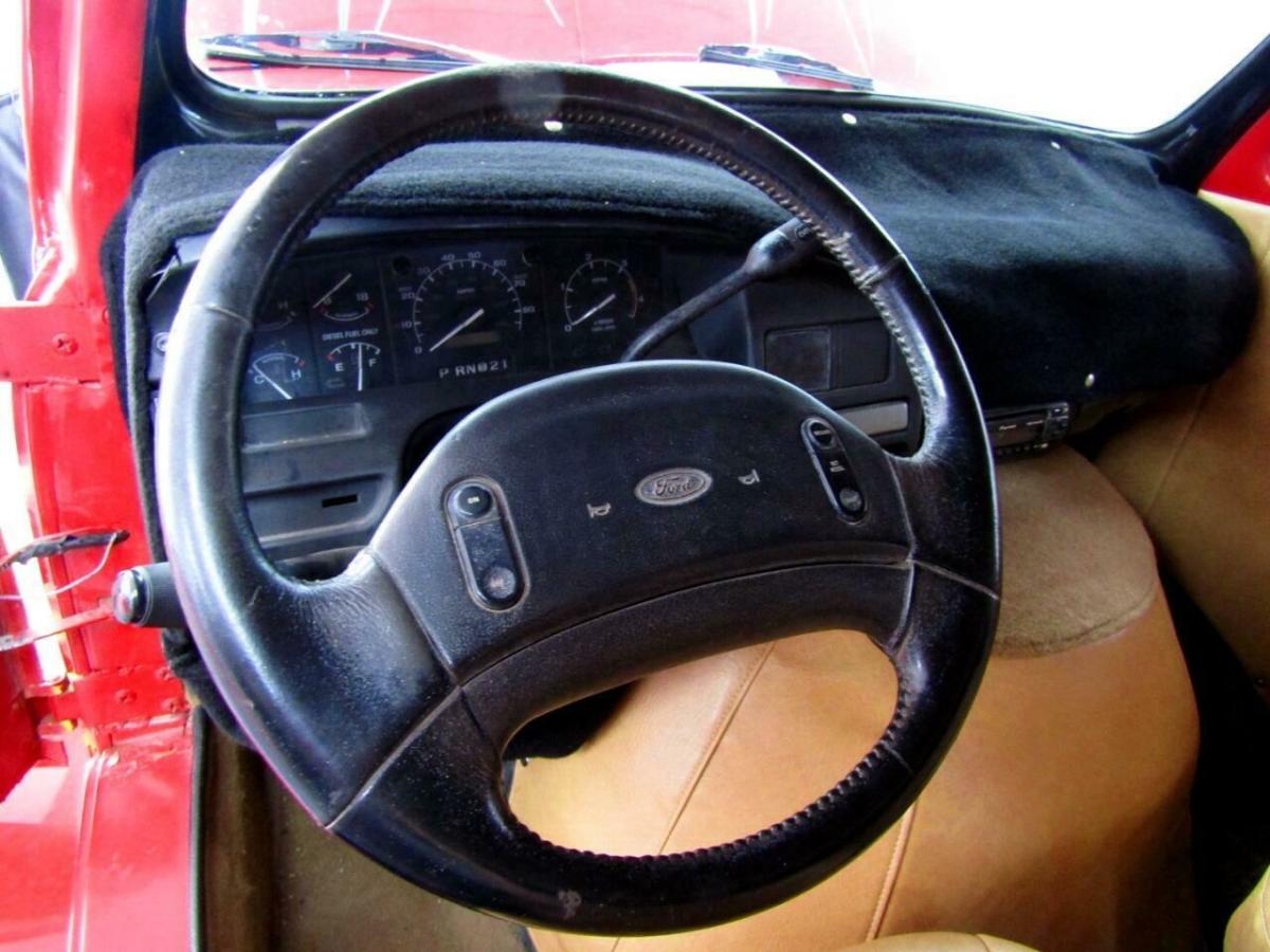 1950 Red Ford F-350 Cab and Chassis