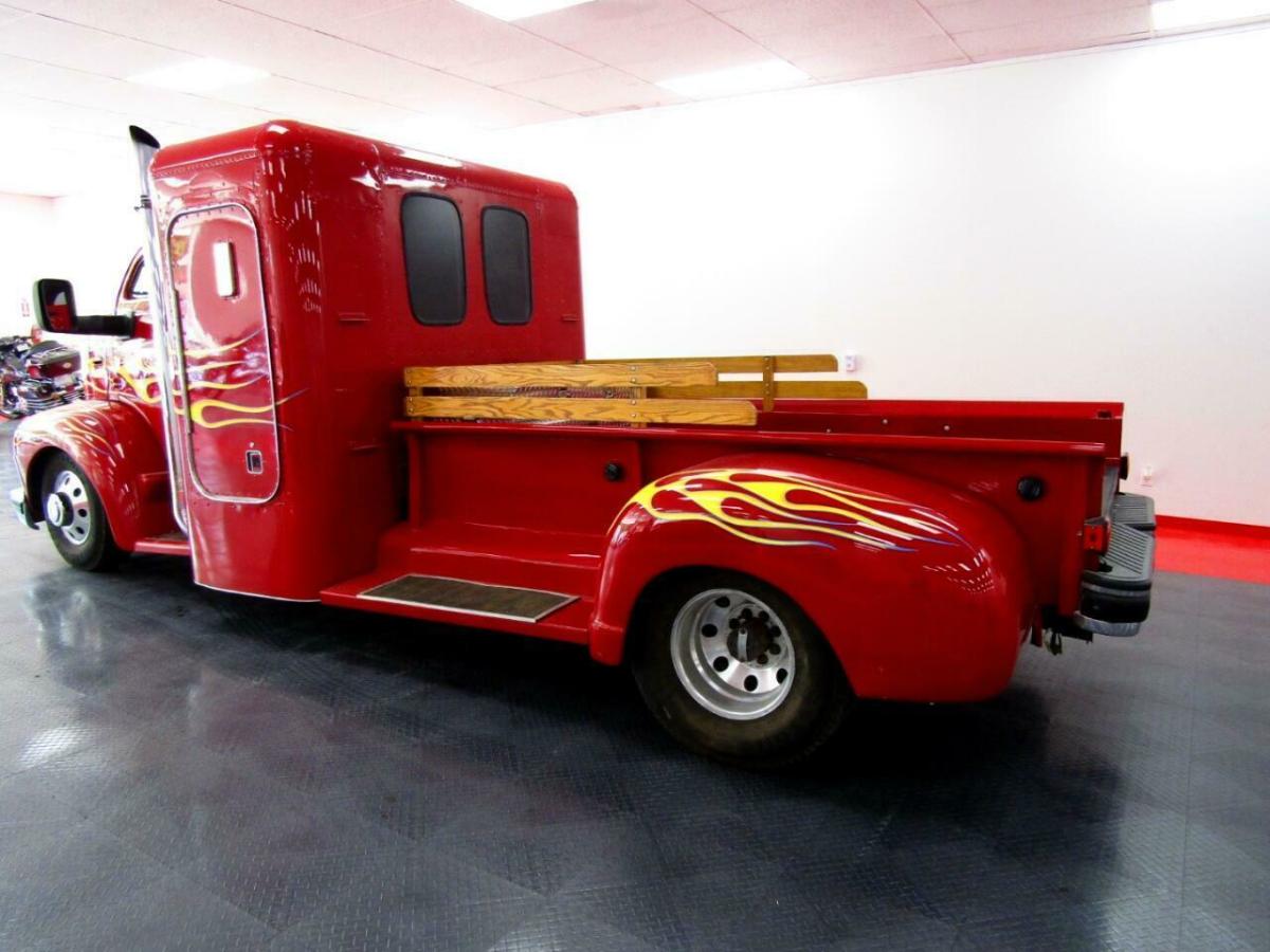 1950 Red Ford F-350 Cab and Chassis