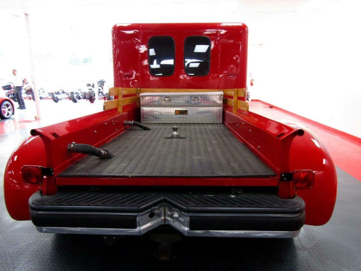 1950 Red Ford F-350 Cab and Chassis