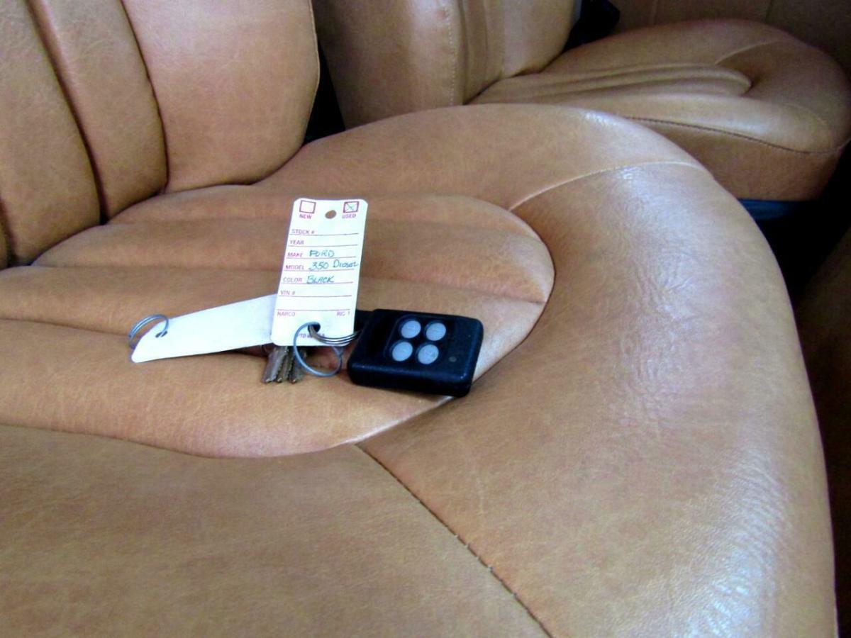 1950 Red Ford F-350 Cab and Chassis