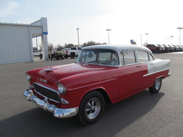 1955 Red Chevrolet Bel Air