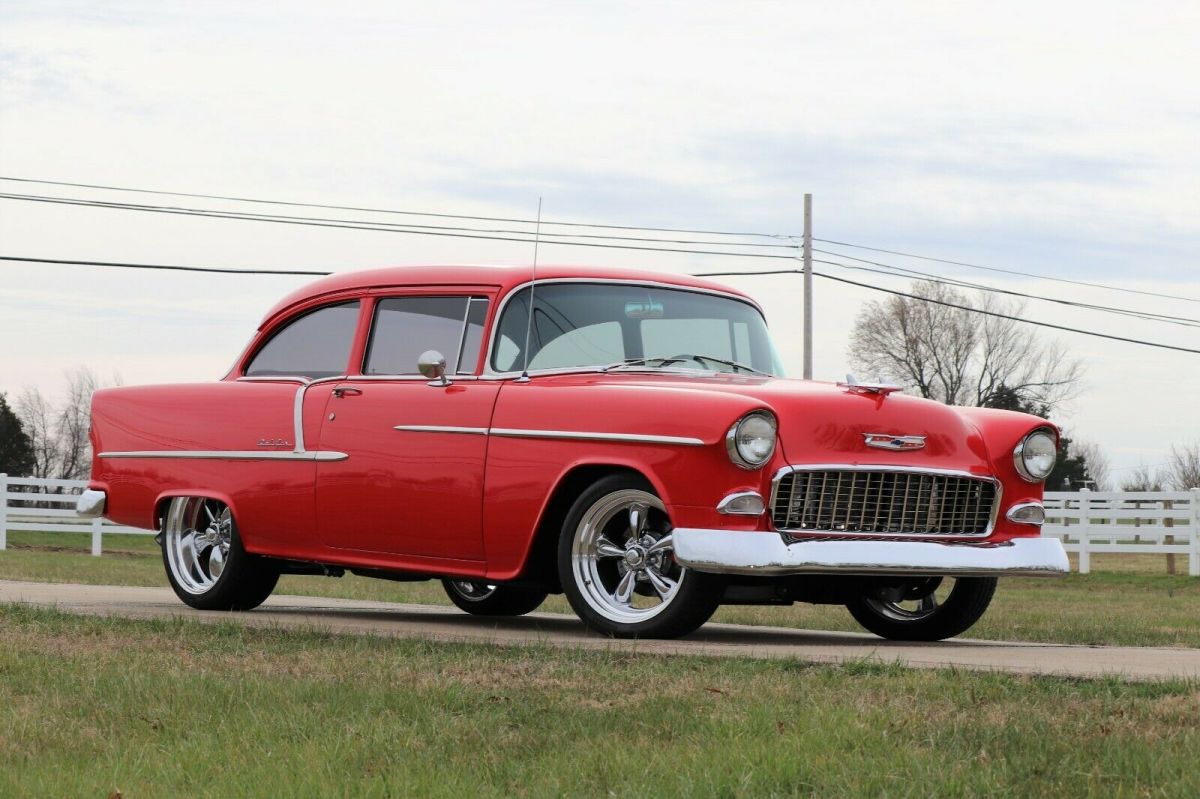1955 Red Chevrolet Bel Air/150/210 2-Door