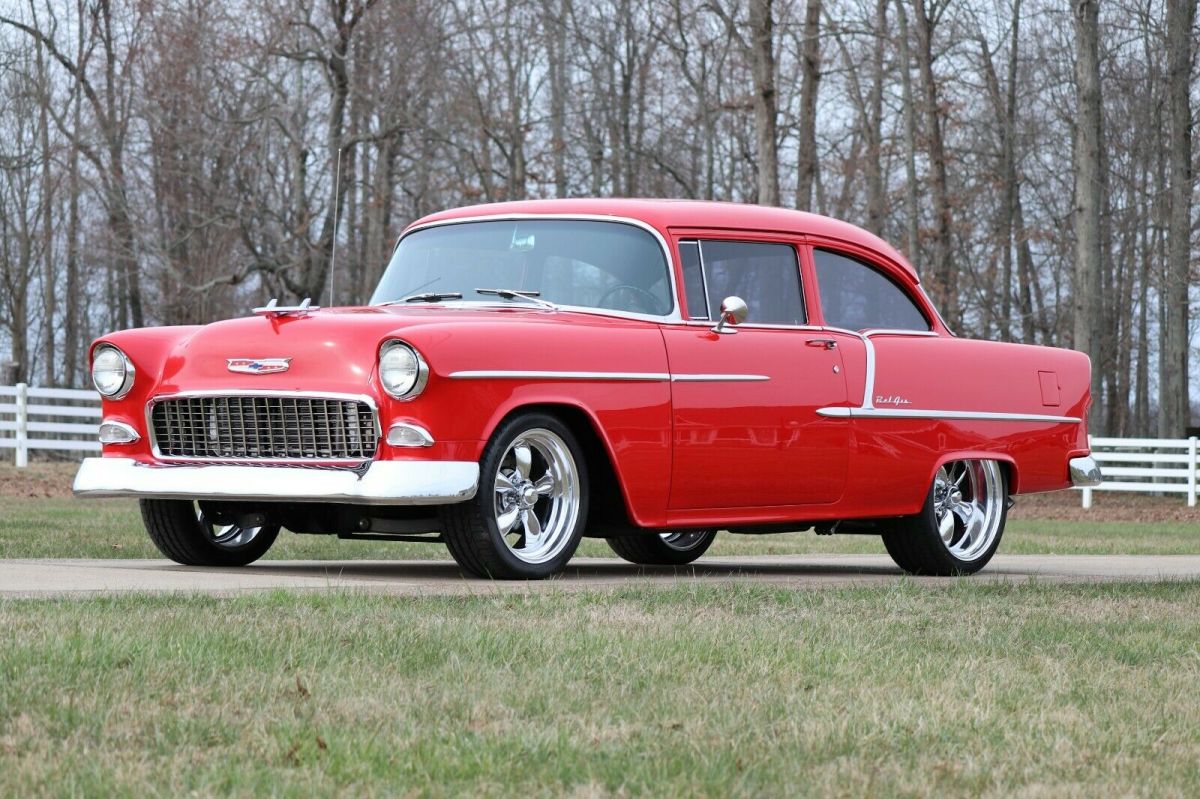 1955 Red Chevrolet Bel Air/150/210 2-Door