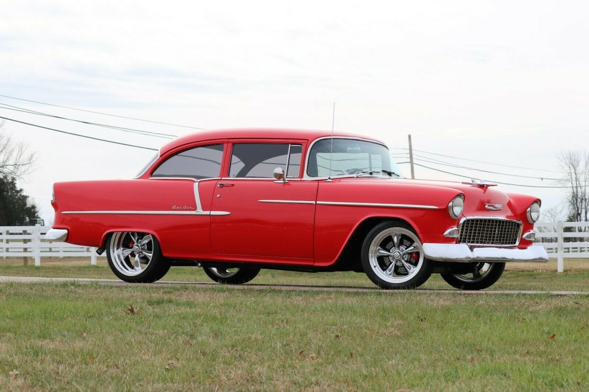 1955 Red Chevrolet Bel Air/150/210 2-Door