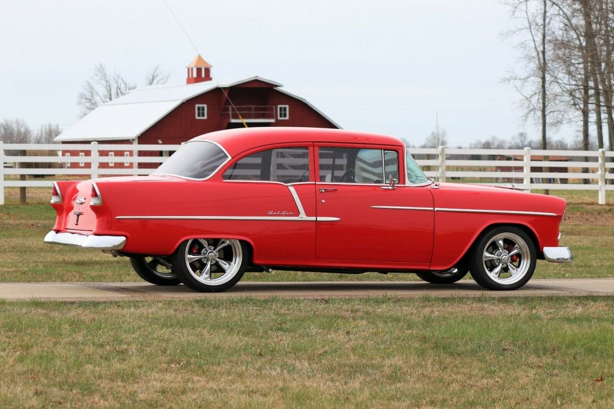 1955 Red Chevrolet Bel Air/150/210 2-Door