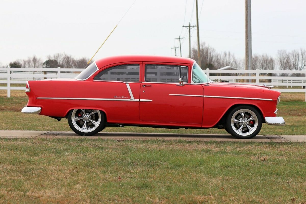 1955 Red Chevrolet Bel Air/150/210 2-Door