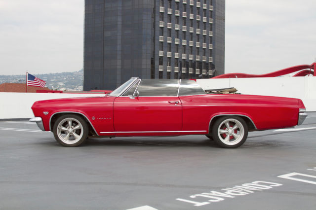 1965 Red Chevrolet Impala Convertible