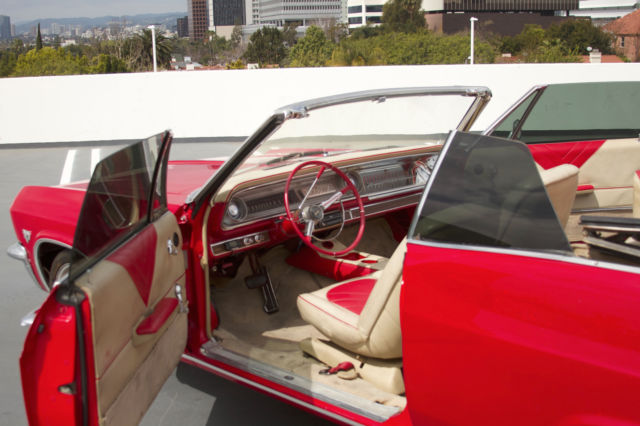 1965 Red Chevrolet Impala Convertible