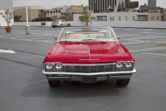 1965 Red Chevrolet Impala Convertible
