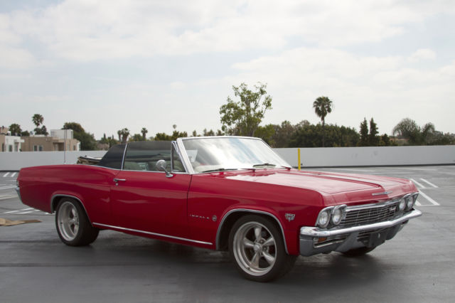 1965 Red Chevrolet Impala Convertible