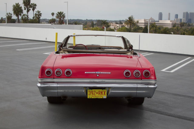 1965 Red Chevrolet Impala Convertible