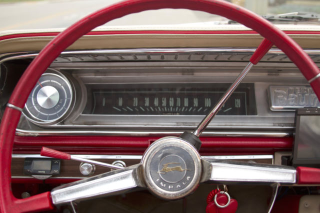 1965 Red Chevrolet Impala Convertible